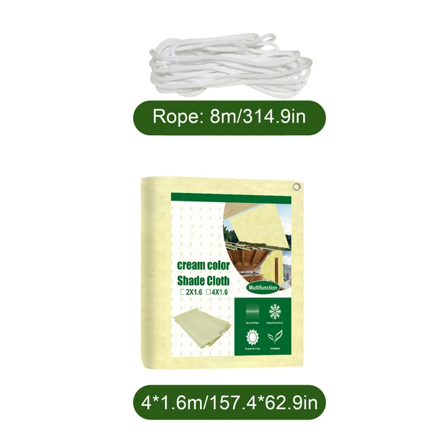 9 X 11In Sun Shade Sail 95 Uv -Blokkoló Canovas Covers Téglalap Nettó Árnyalatú Ruhához A Carport Teraszos Háztáji Gyep Kültéri - Image 6