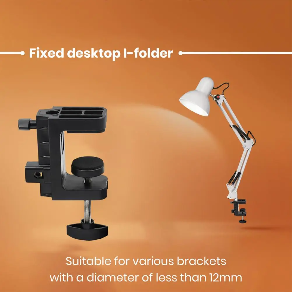 

Universal Portable Table Support Clamp C-Clamp Desktop Mount Holder Stand 360-Degree Rotation Compact Size