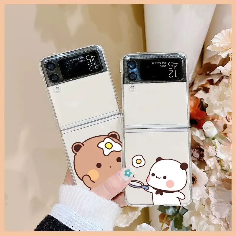 Cartoon Transparent Clear Cover - Bear Couple Design