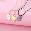 3 Pcs/set Sun Moon Star Pendant Necklace For Women Best Friend Forever Friendship BFF Necklace Adjustable Geometric Jewelry Gift 2
