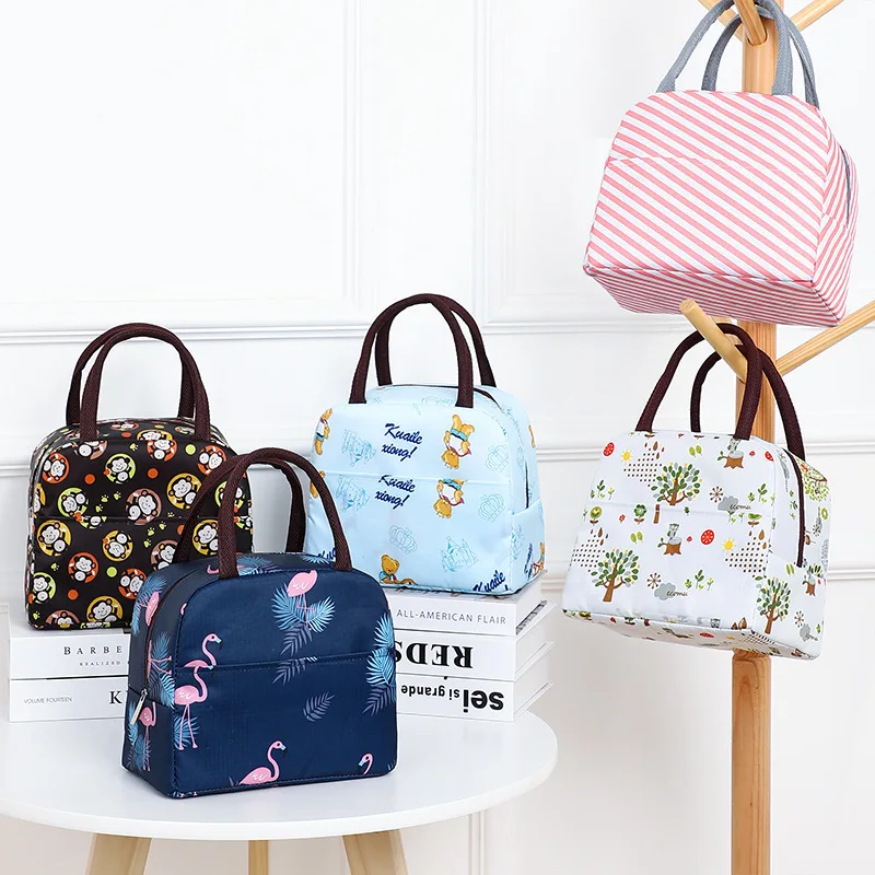 Portable Insulated Lunch Bag Office Reusable Lunch Bags For Women Men Waterproof Cooler Lunchbox Durable Thermal Insulation Bag