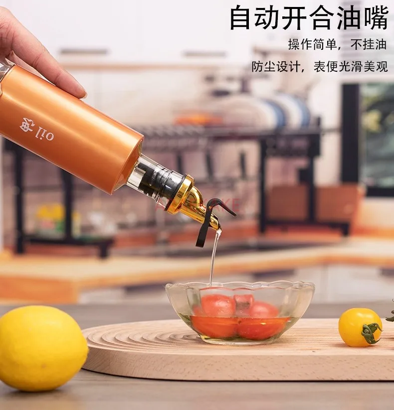 

Автоматическое открытие и закрытие бытовой кухонный Стеклянный Горшок для масла соевый соус уксус горшок для приготовления вина Бутылка для приправ