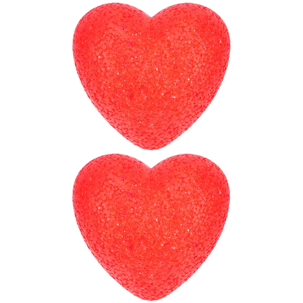 

2 Pcs Heart Shaped Rice Night Light Household Decor Table Lamp Decorate Home Forniture Love Plastic Wedding