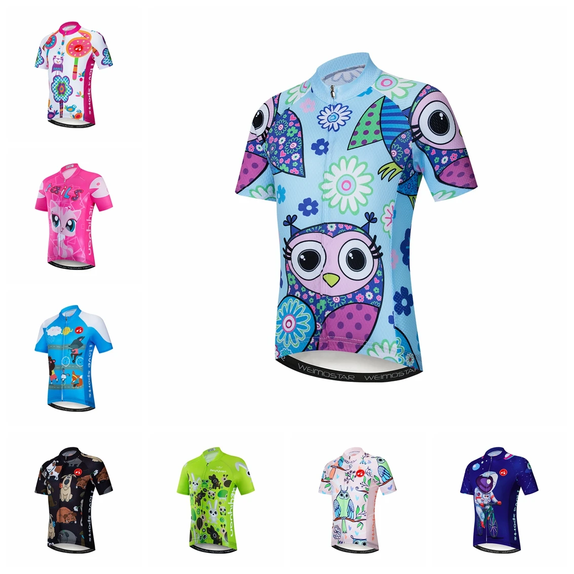 2022 Cycling Jersey Kids Boy Girl Bike Mountain Mtb Shirt Short Sleeve