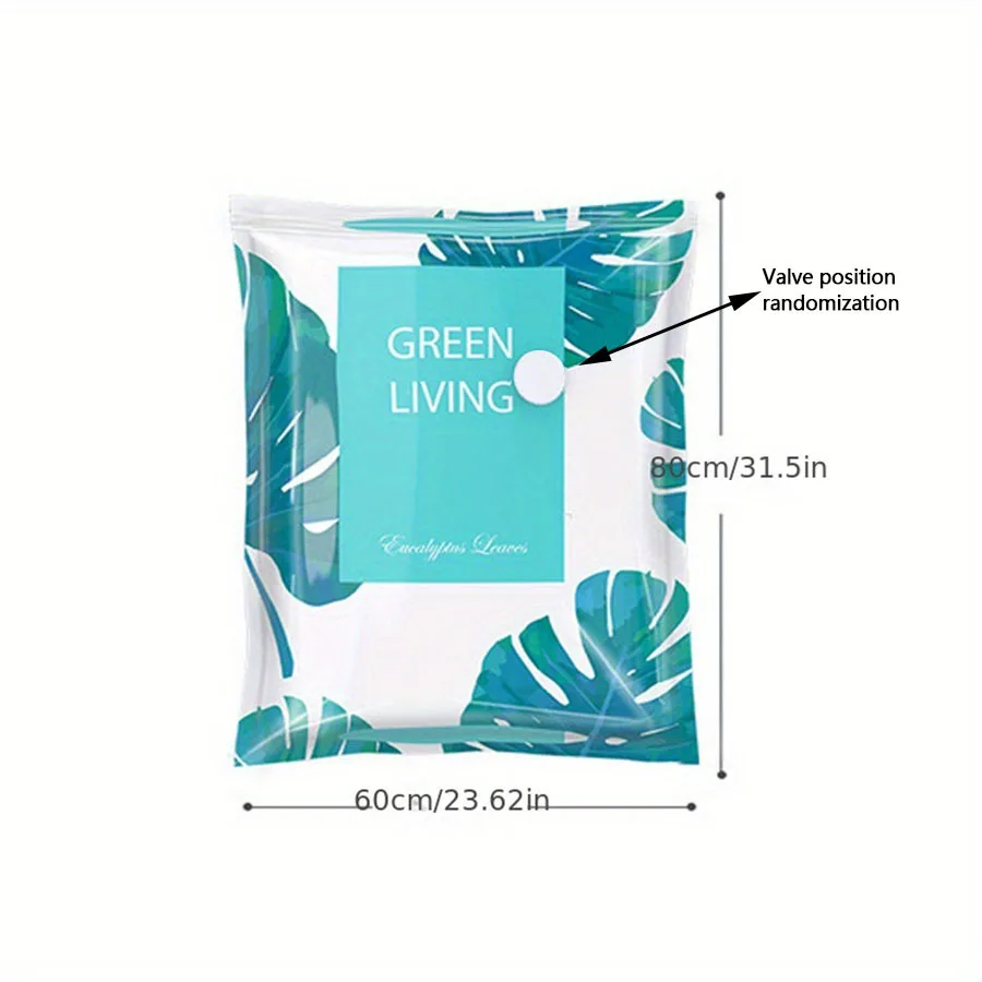 Spacious Dustproof Storage Pouch with Vacuum Compression Feature