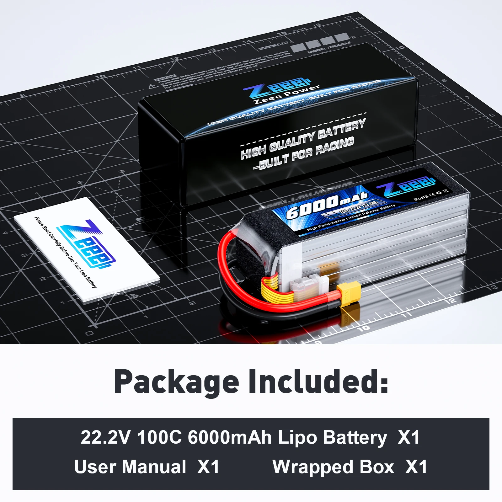 Zeee 6s 6000mAh 100c リポバッテリー Amazon.com: Zeee 6S Lipo Battery 6000mAh 22.2V 100C Soft