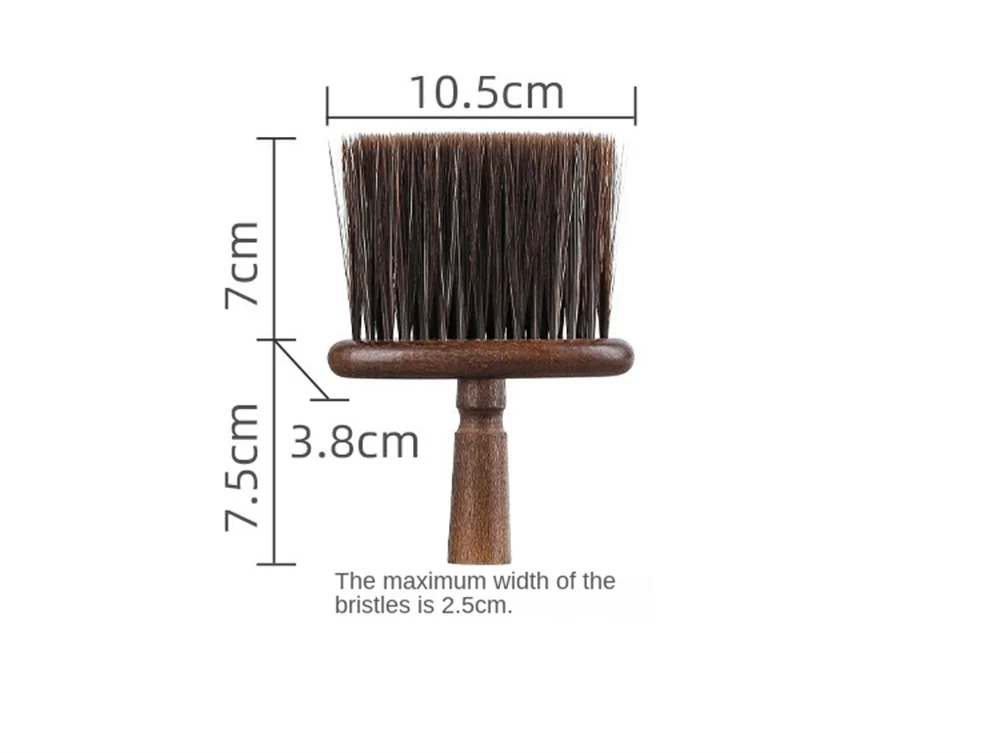 Description Picture 6 of itemProfessional Soft Barber Wooden Handle Neck Face Duster Brush Cleaning Hairbrush Hairdressing Hair Cutting Sweep Comb Tools