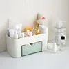 Plastic Drawer Makeup Storage Box Dormitory Finishing Shelf Cosmetics Skin Care Dressing Table Desktop Stationery Box 5