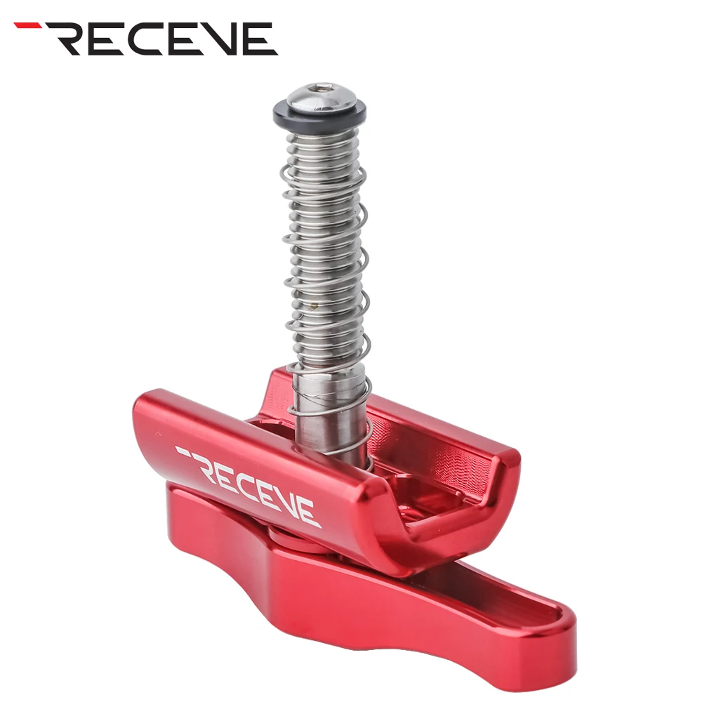 RECEVE Folding Bike C Buckle Knob Hinge Clamp Bicycle Titanium Alloy Handle Hinge Clamp Kit Folding Buckle Fixed For Brompton