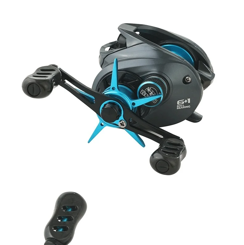 LIZARD NHK DC Baitcasting Angelrolle mit Digitaler Steuerung, Kohlenstoff-Unterlegscheiben, 7,1:1 Übersetzung, 10+1 Kugellager, 5kg Maximale Bremskraft, für Süß- und Salzwasser – Detail 35