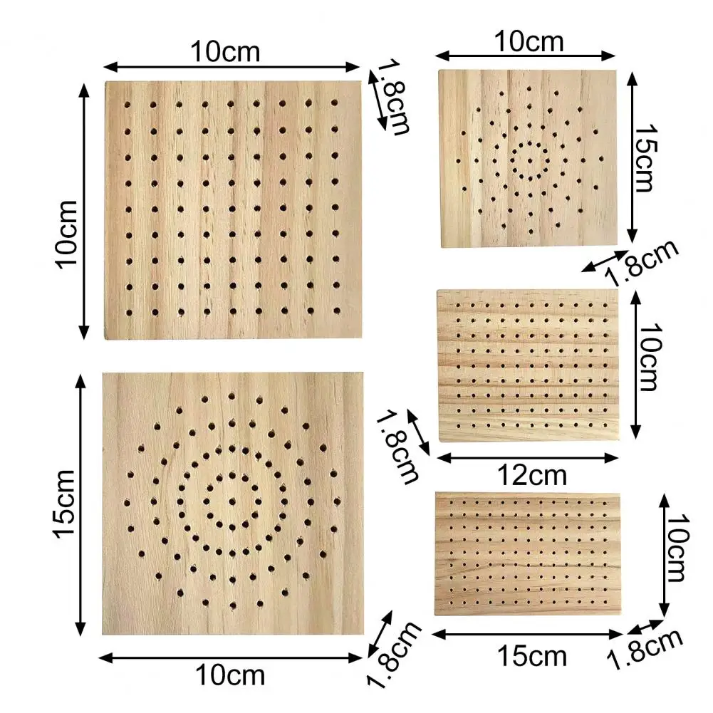 Square Round Holes Wooden Pottery Clay Base Plug Board Modeling Tools Accessories for DIY Sculpture Clay Pottery Plate ceramic tools