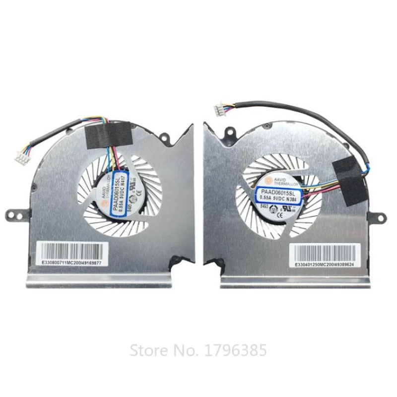 

New CPU Cooling Fan for MSI GE63 GP63 GL63 GE63VR GE73 GP73 GL73 GE73VR Laptop Fan PAAD06015SL-N417 N384 DC 5V 0.55A