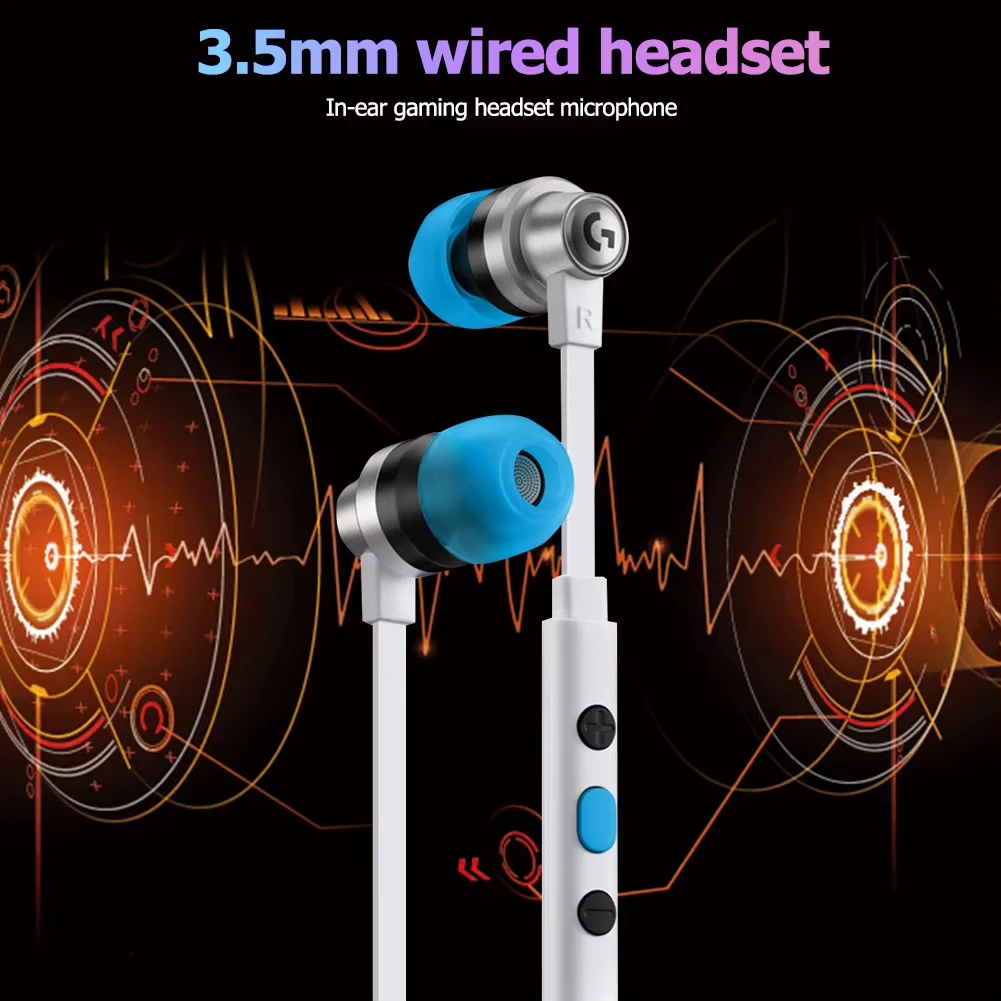 Logitech G333 Headset Gaming In-Ear G333 dengan Mikrofon Tipe C untuk Gaming Laptop LOL Logitech earpho