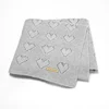 Baby Cotton Blankets Knitted Newborn Boys Girls Stroller Nursery Bedding Cradle Quilt 100*80cm Infant Swaddle Wrap Crib Cellular 1