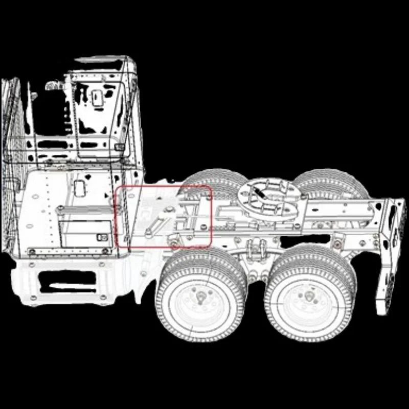 Anti-skid Board Decoration Plate For 1/14 Tamiya RC Truck King Hauler 56301 Tractor Tamiya LESU Tractor Upgrade Parts 4