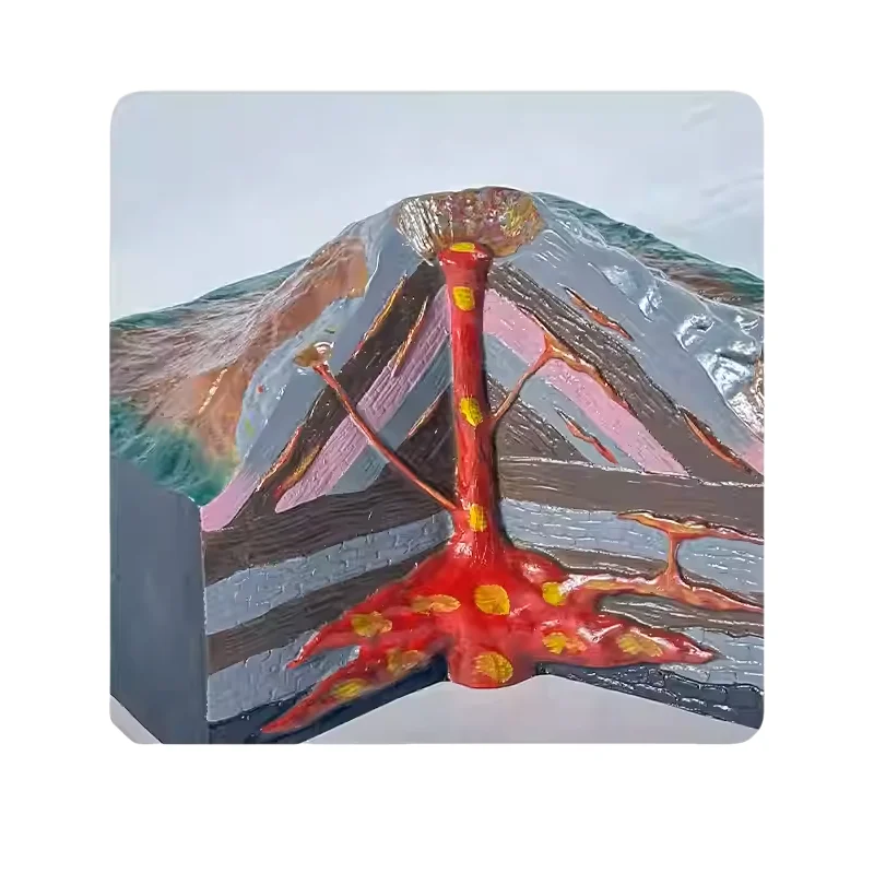 화산 지형 지질 교육 보조 중학교 지리 모델 Teachi를위한 지리 교육 장비