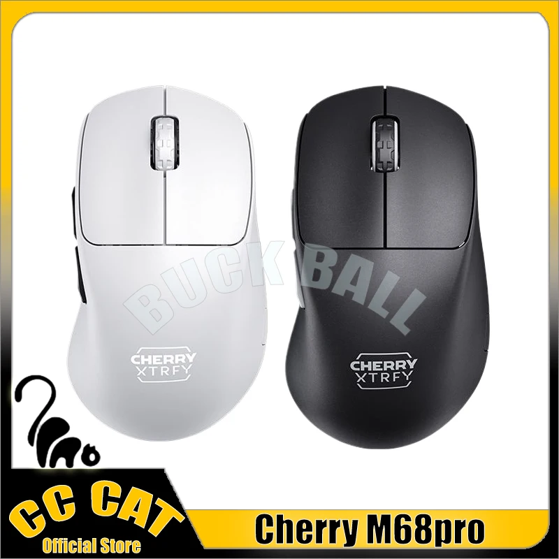 

Cherry M68pro Mouse 2.4G Wireless Gamer Mouse 8k Polling Rate Lightweight Mice Paw3395 Esports 26000DPI 650IPS Gaming Mice Gifts