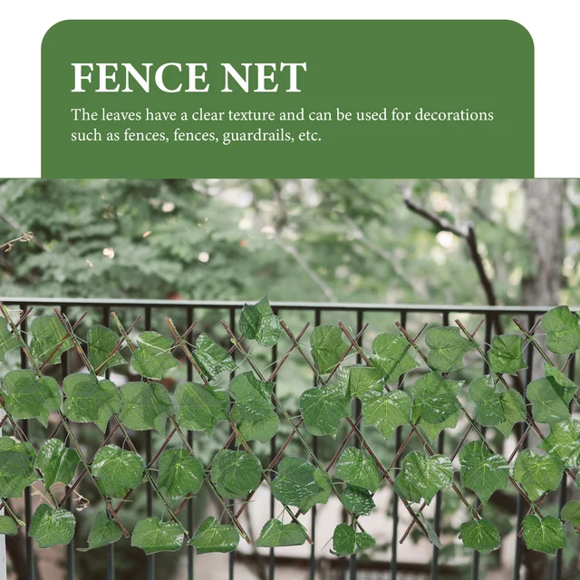 Zöld Kerítés Műszál Növények Sövénykert Nyújtható Mesterséges Levél Képernyő Erkély Esküvői Dekoráció Fal Díszítés - Image 3