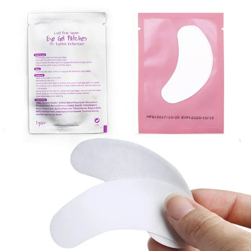 Eyelash Patches 100pairs Under Eyelashes Fake Lashes Stickers Lash Extension Supplies for Building Eyelid