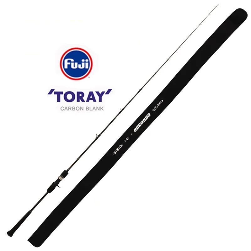 

Casting FUJI Guide 1.98m One Section 120g-350g Bait Casting Rod Japan TORAY Carbon Blank Slow Jigging Jig Fishing Rod