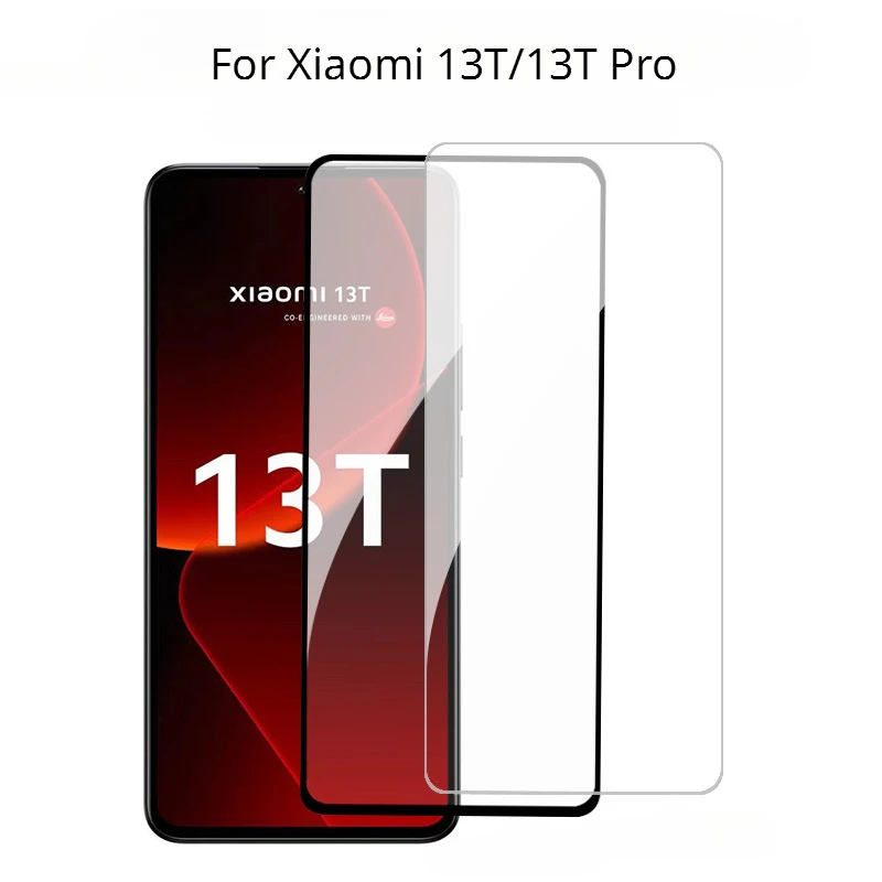 

Закаленное стекло для Xiao mi 13T Pro, Защита экрана для Xiaomi Mi 13T 13TPro, прозрачное стекло с черными краями, защитная пленка с полным покрытием