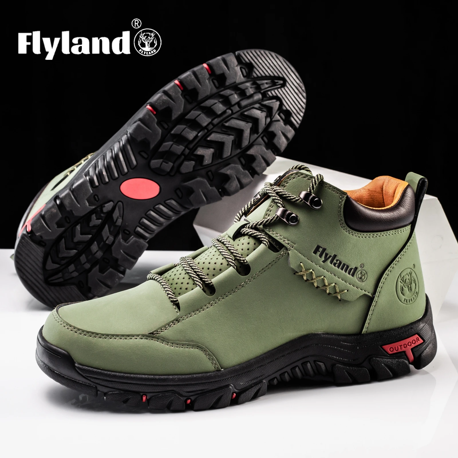 Botas Para Hombre Casuales FLYLAND Tenis Casuales De Cuero Para Hombre, Botas Chukka Al Tobillo, Sin Cordones, Ligeros, Para Caminar, Conducir (azul, 7 Botas De Tobillo Para Hombre