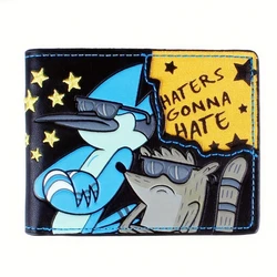 Cartoon Embroidered Leather Wallet | Fun and Stylish Gift (Blue)