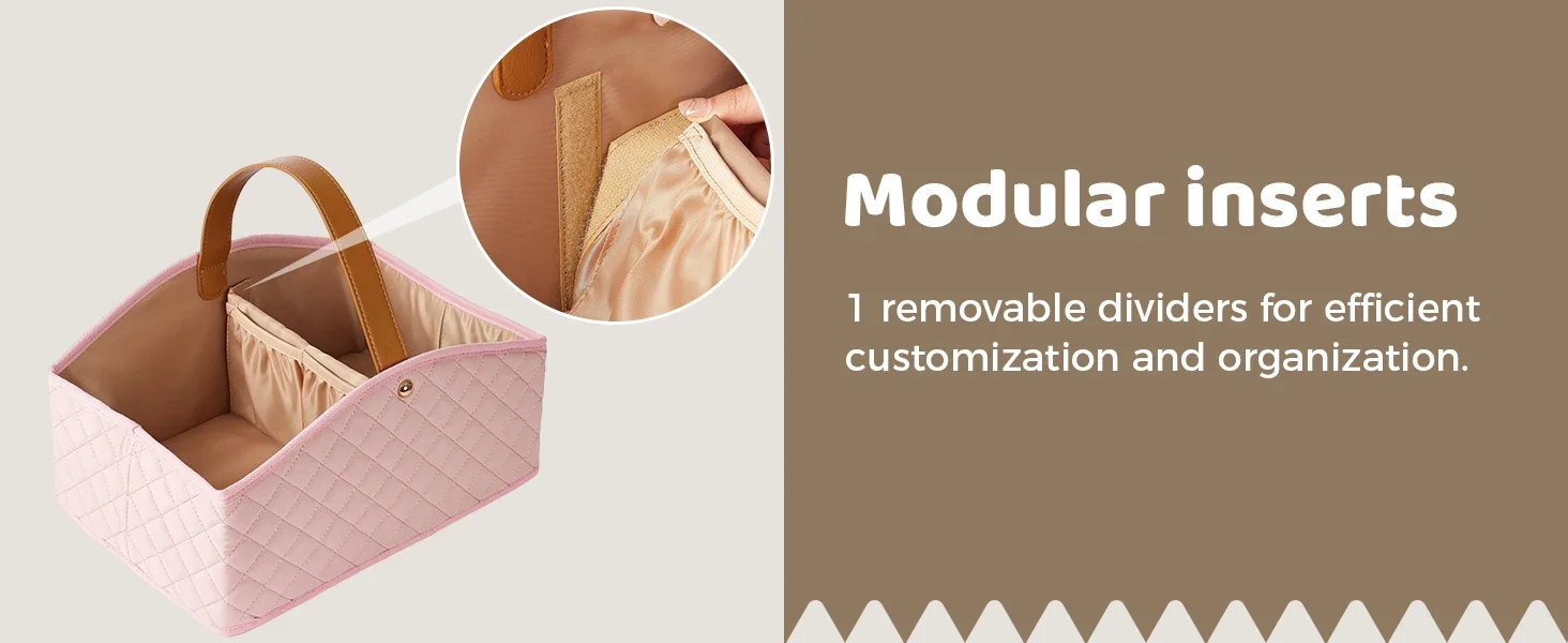 Baby Diaper Caddy Organizer Stylish Nursery Storage Basket Gift for Baby Shower Registry Must Have