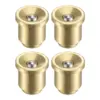 Uxcell 4Pcs Brass Push Button Flange Grease Oil Cup 8mm Ball Oiler for Lubrication System 1