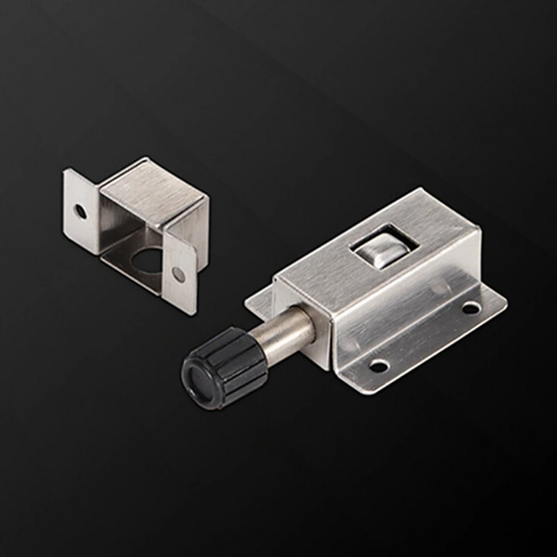 Description Picture 2 of itemDoor Bolt Latch Stainless Steel Security Automatic Window Gate Spring Bounce Lock Household Hotel Door Window Lock Bolts