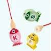 Kids Wooden Fishing Game Toys Gifts Early Education Alphabet Numeric Cognitive Toys Children Interactive Games Toys for Gifts 3