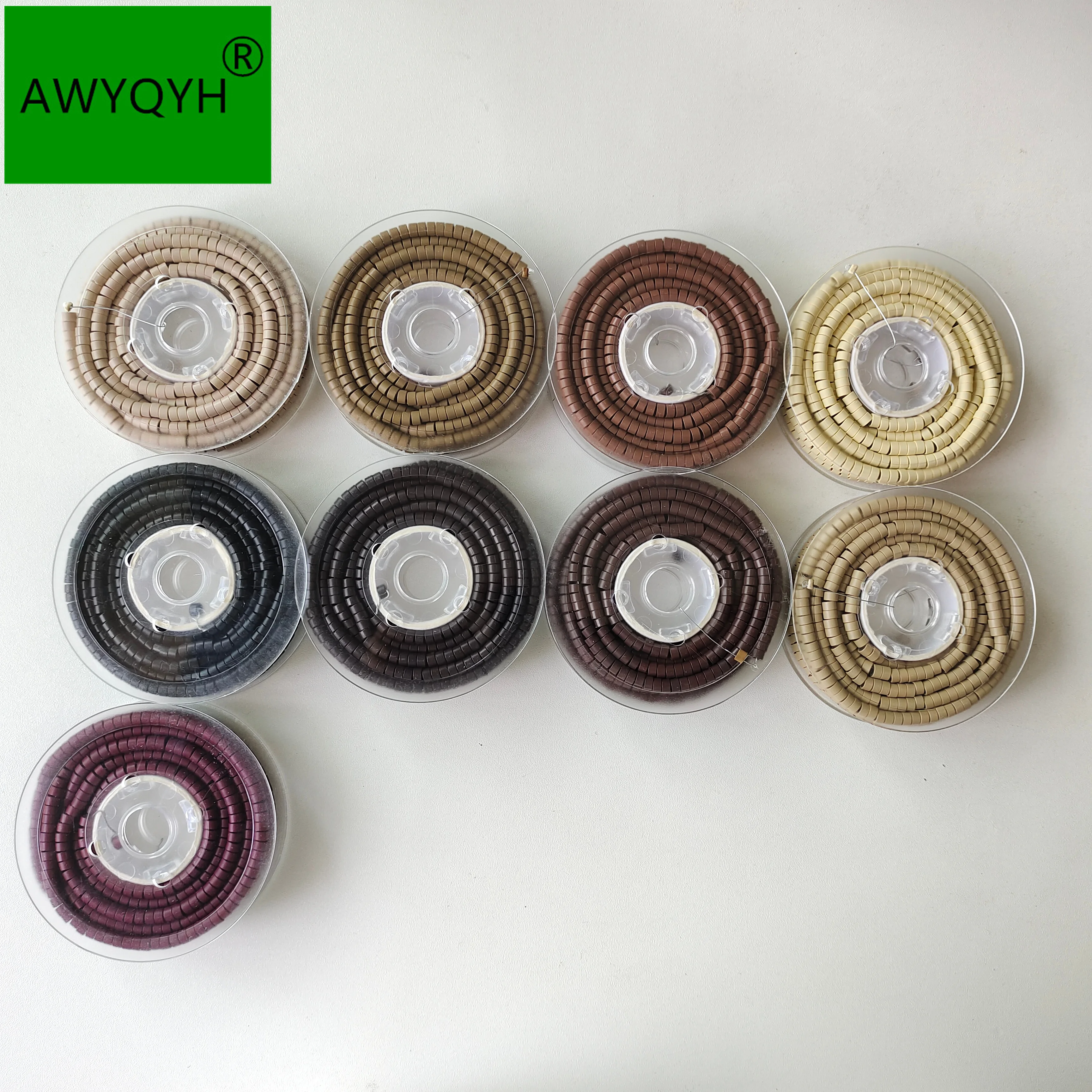 사전 로드된 5.0mm 마이크로 링 실리콘 마이크로 링 링크 비즈 헤어 익스텐션 도구