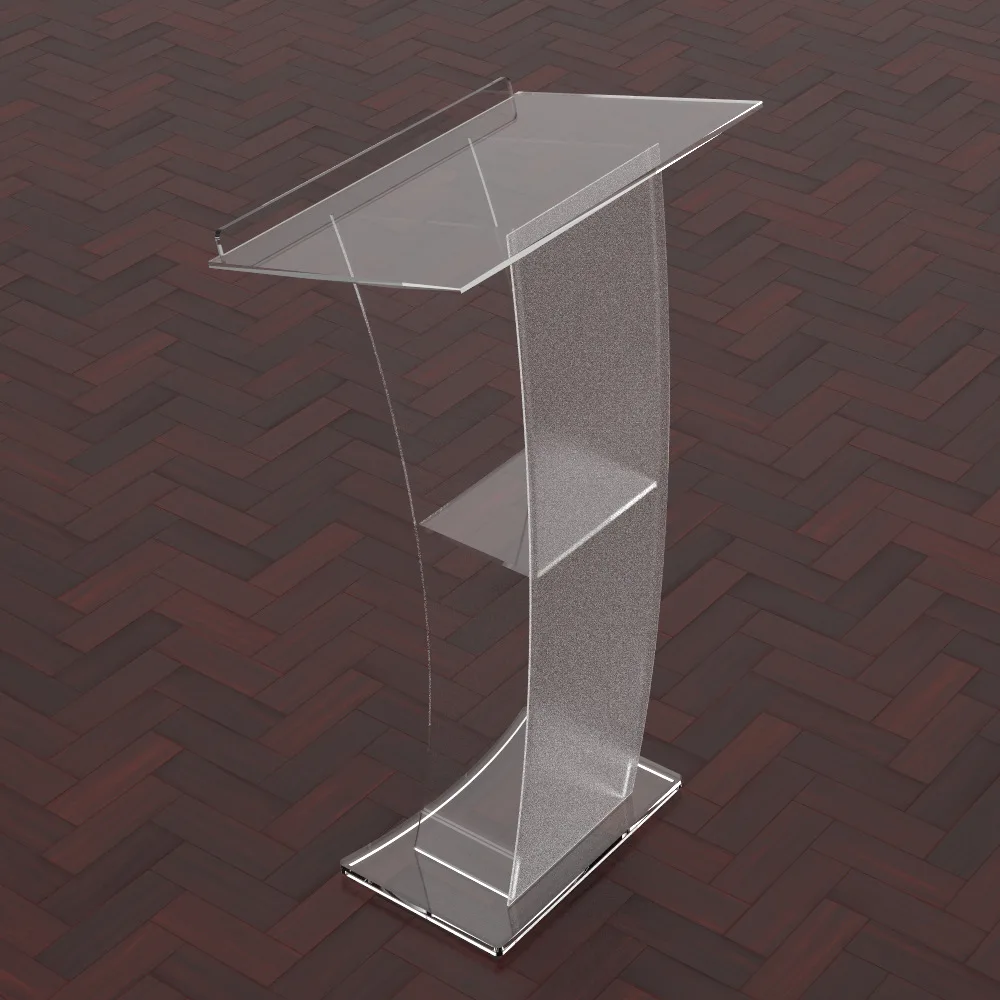Cross-border acrylic podium, conference podium, plexiglass, award speech, emcee stand, hotel welcome desk, host
