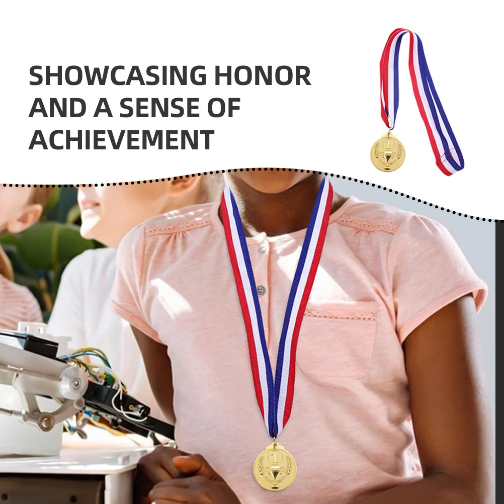 8 Pcs Mini Trophy Gold Medals Sports Awards Commemorative Medals Basketball Award Soccer Awards Team Sports For