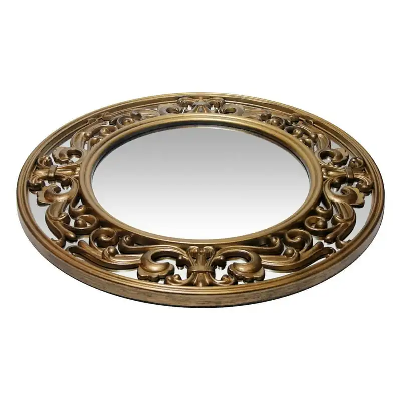 

Wall Brushed Hanging Vanity Mirror, Gold