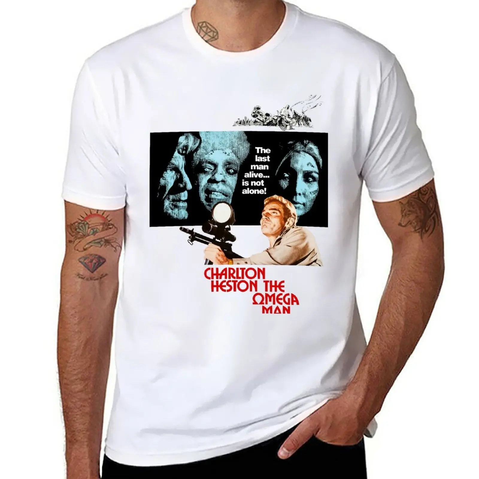 New The Omega Man T-Shirt oversized t shirt heavyweight t shirts T-shirt short mens long sleeve t shirts