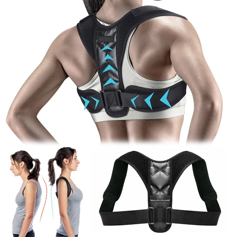 Adjustable Upper Back Posture Corrector Invisible Corset Clavicle Support Neck  Shoulder Pain Relief Hunchback Correction Unisex - AliExpress