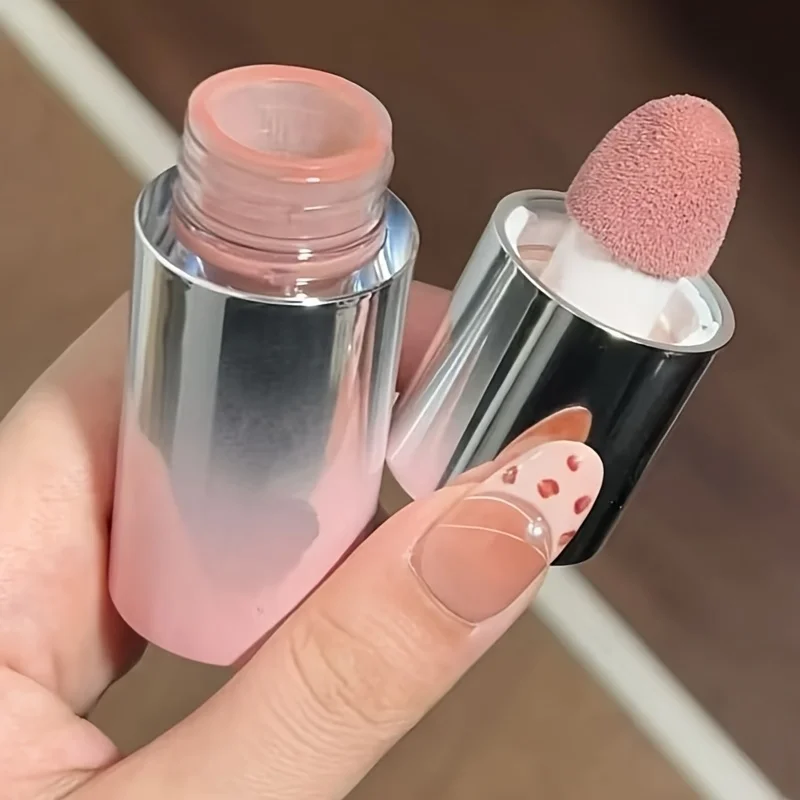 Liquid Blush Stick Sponge Tip Suitable Lips Cheeks Waterproof Long-Lasting Color Correcting All Skin Tones Brightening Effect Net Content 5.8g