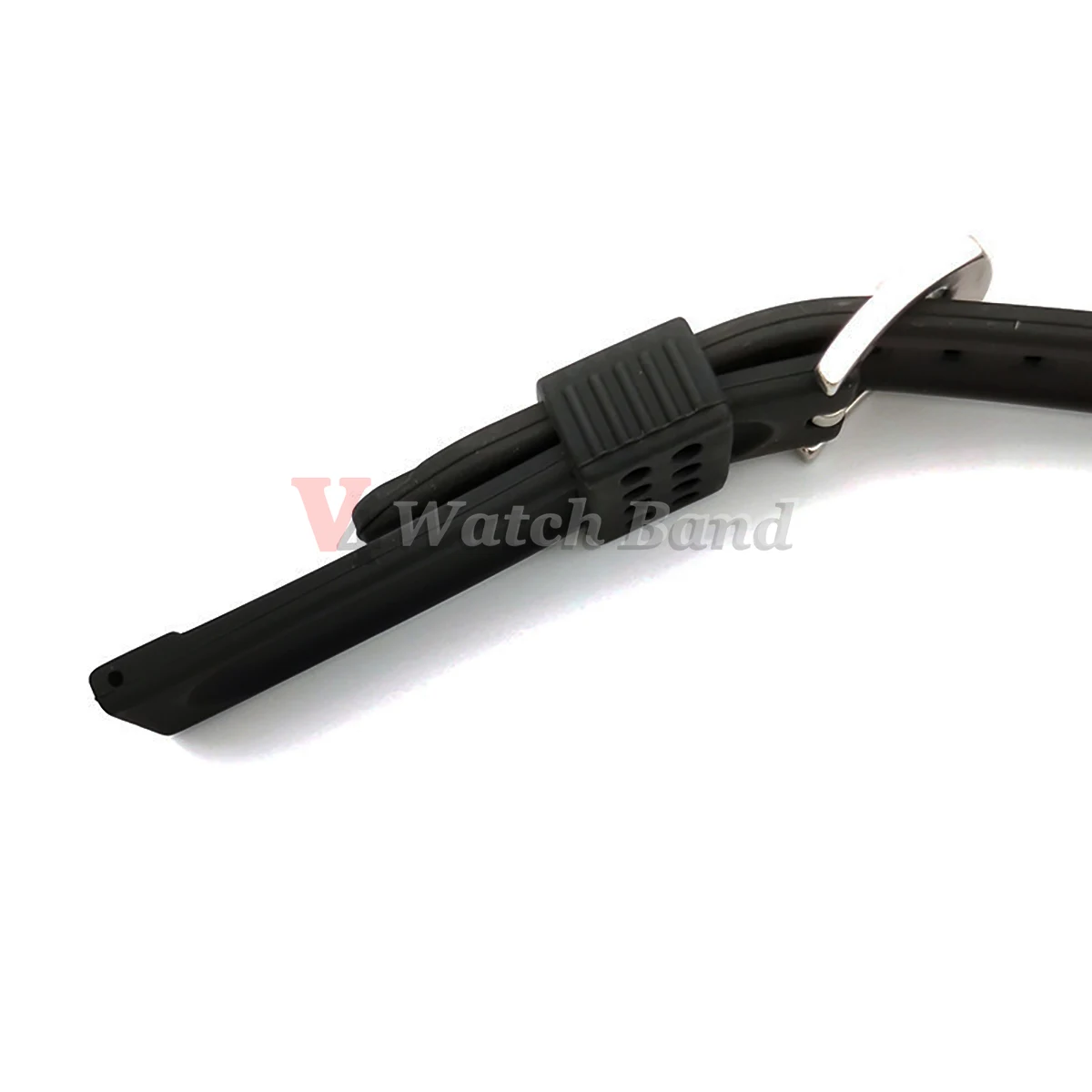 Men's Sport Waterproof Silicone Rubber Watch Strap - Soft Diving Wristband
