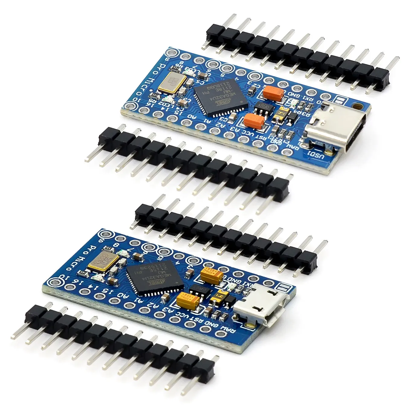 Arduino Module Pro Micro ATmega32U4 2 row pin header For Leonardo in stock