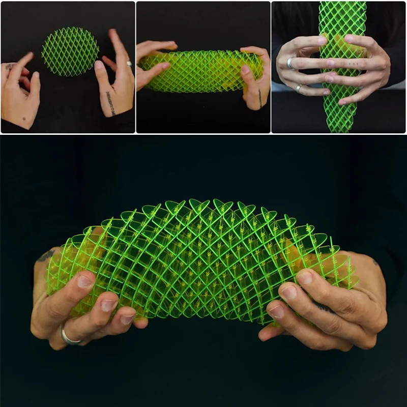 

Worm Fidget Toy Fidget Worm Unpacking Morphing Worm Six Sided Pressing Stress Relief Squishy Worms Stress Relief Toys