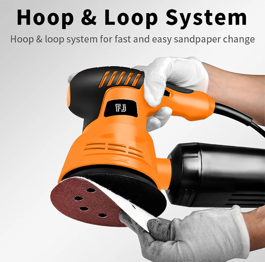 Electric Random Orbital Sander 110V 220V 270W Sand Grinder Multi-function Woodwo