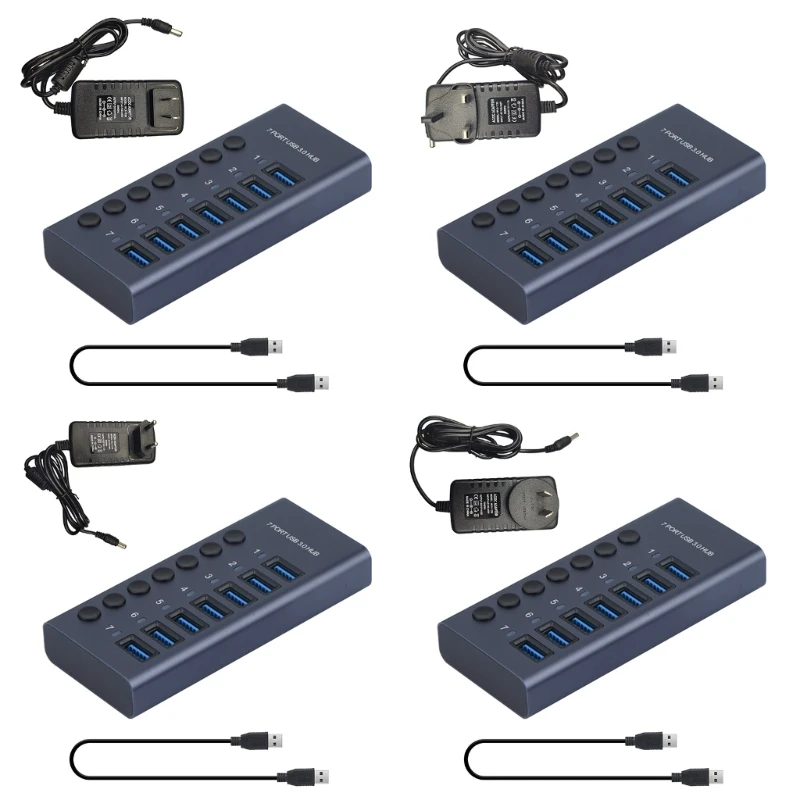 

Док-станция для компьютера, планшета, телефона, 7 портов USB 3,0