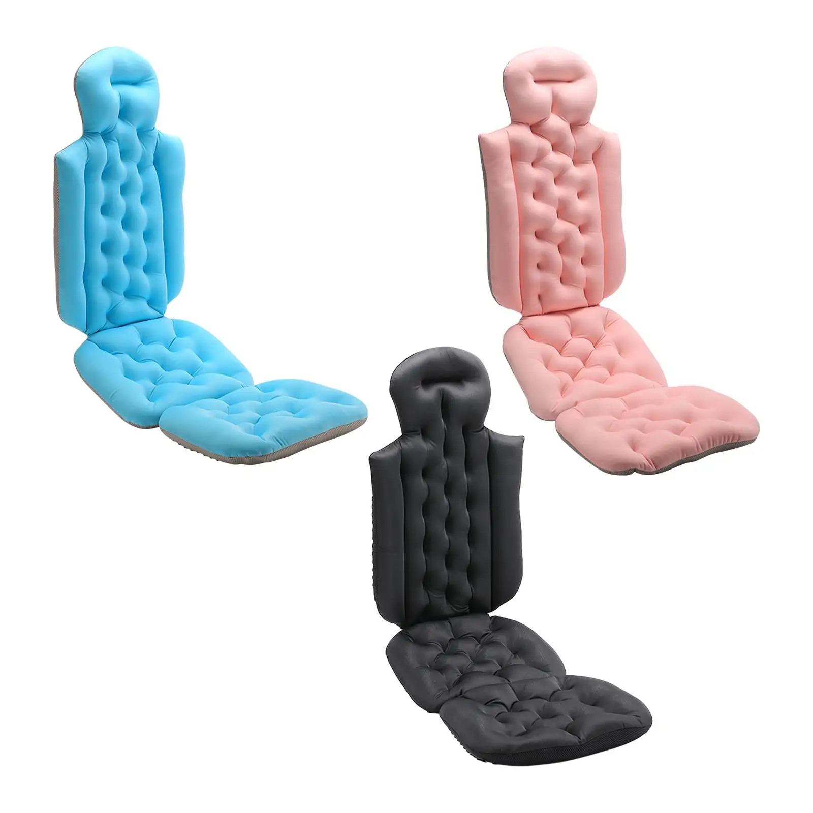 Bath Pillow for Adult Bathroom Accessories Breathable Strong Suction Bath Tub Pillow for Head Neck Shoulder and Back Support