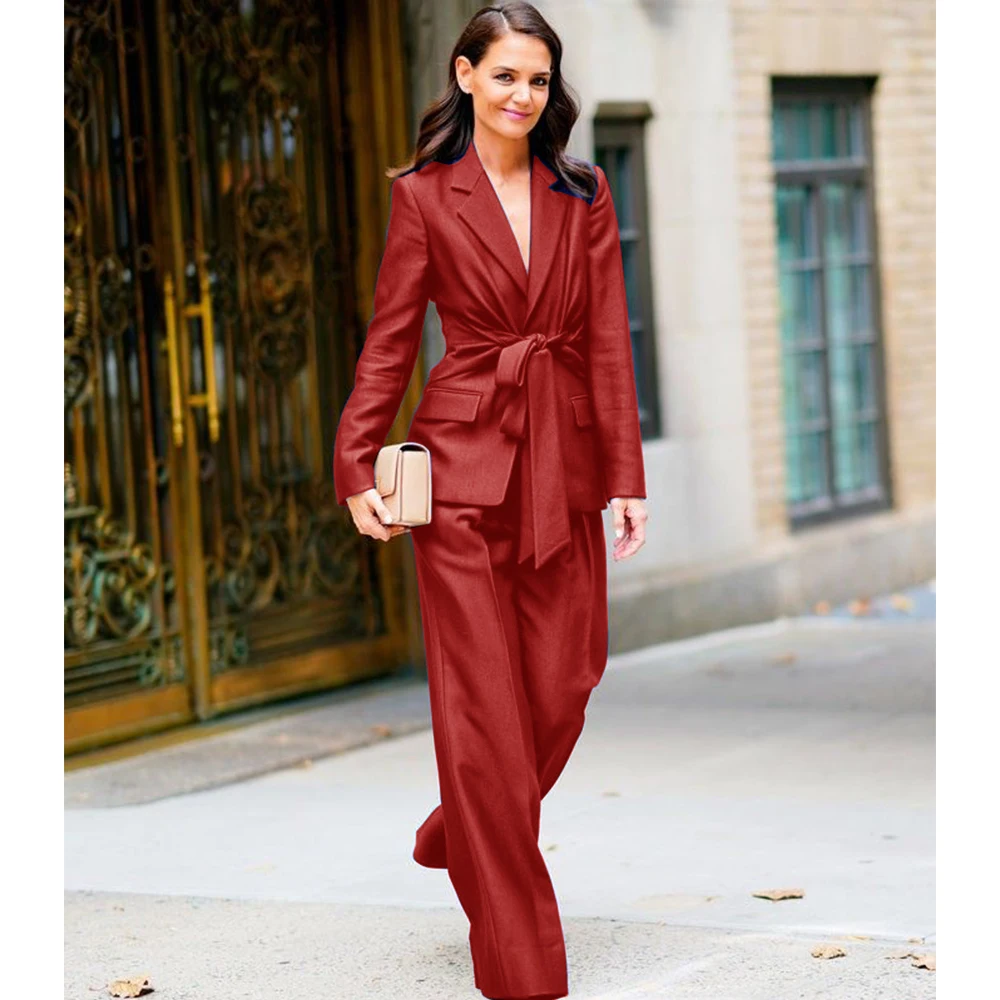 Women's Suit Two-piece Casual Fashion Single-breasted Comfortable Work Wear Party Custom Suit Elegant Women's Set Plus Size Sets