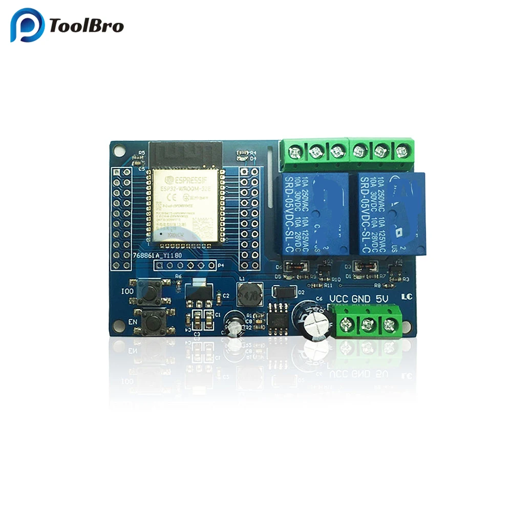 ESP32 8-Kanal-Relais-Modul – BLE/WiFi Entwicklungsboard, WROOM-32E, 4MB Flash, 5-30V, Für Smart Home & IoT-Projekte