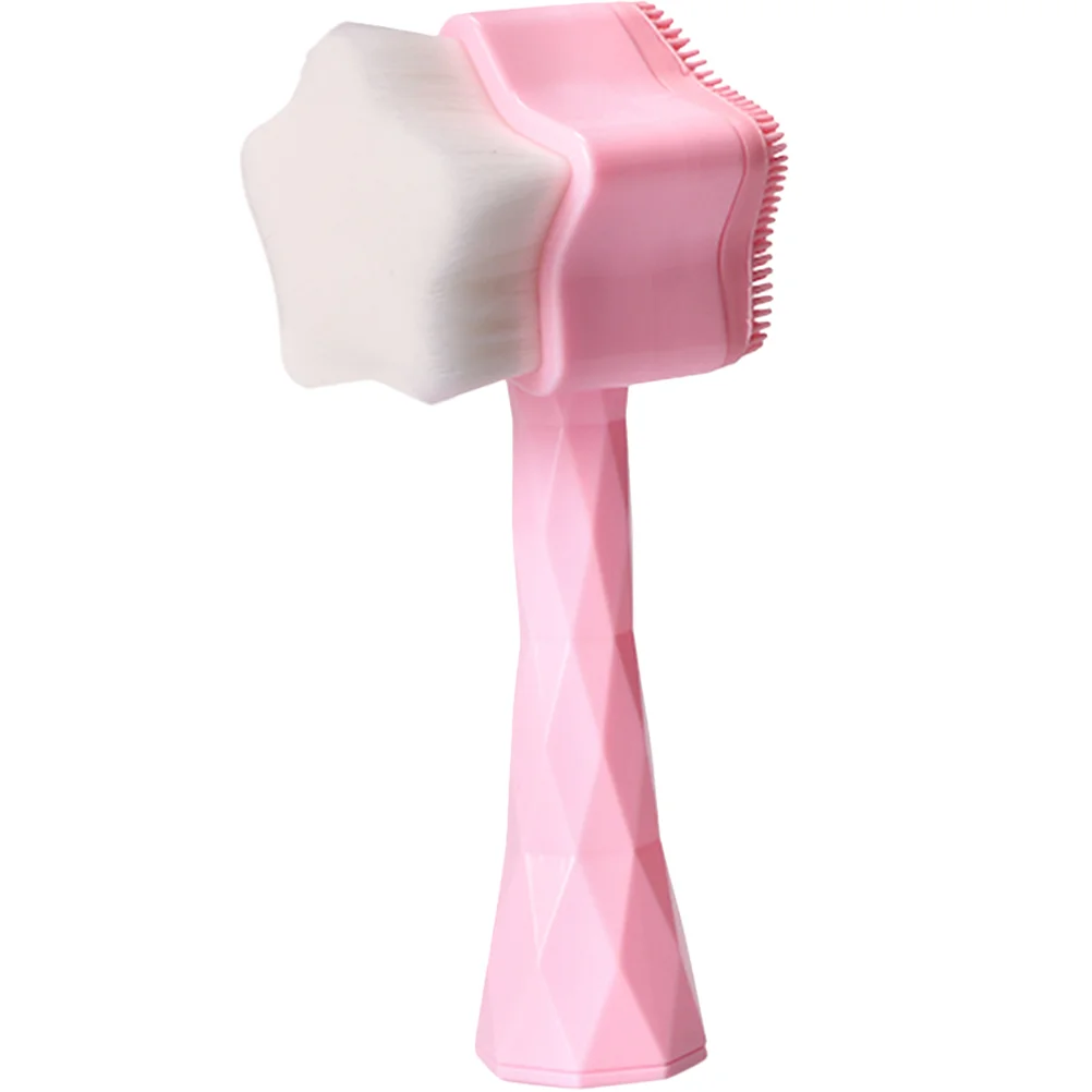 

Face Massager Pore Brush Facial Cleansing Brush Star Shape Manual Face Brush Double-Sided Portable Skin Exfoliating Massage