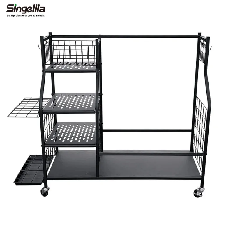 Singelila Golf Storage Cart Oversize Perfect for Storing and Organizing Golf Bags and Accessories to Save Space