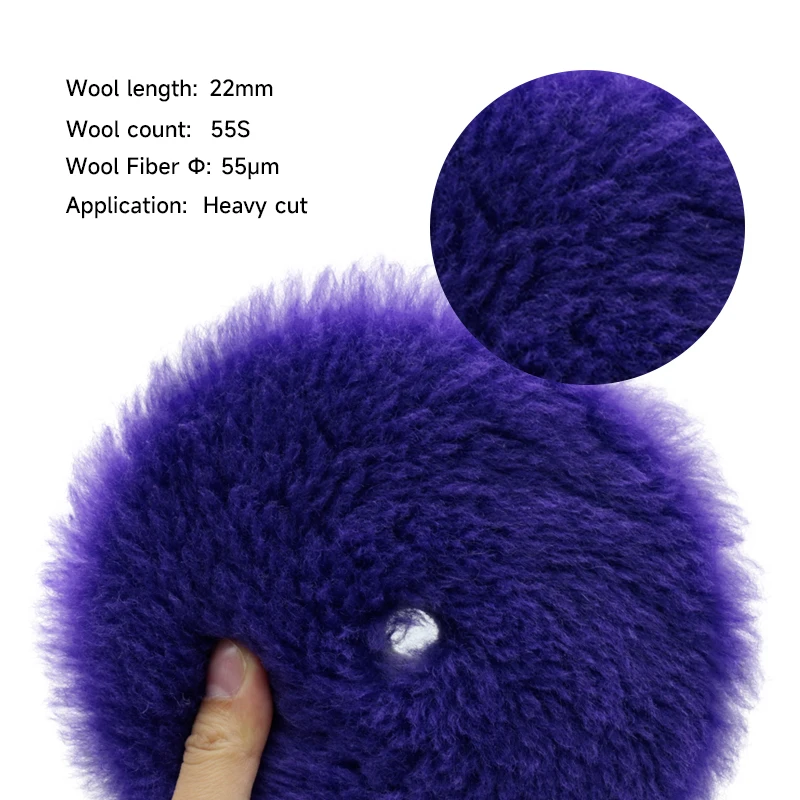 DETAILING 5"/6" Wool Polishing Disc Car Waxing Polishing ing Pad Car Paint Care Polisher Pads Auto Washing Accessories car polishing pad car polish pad wool polishing pad