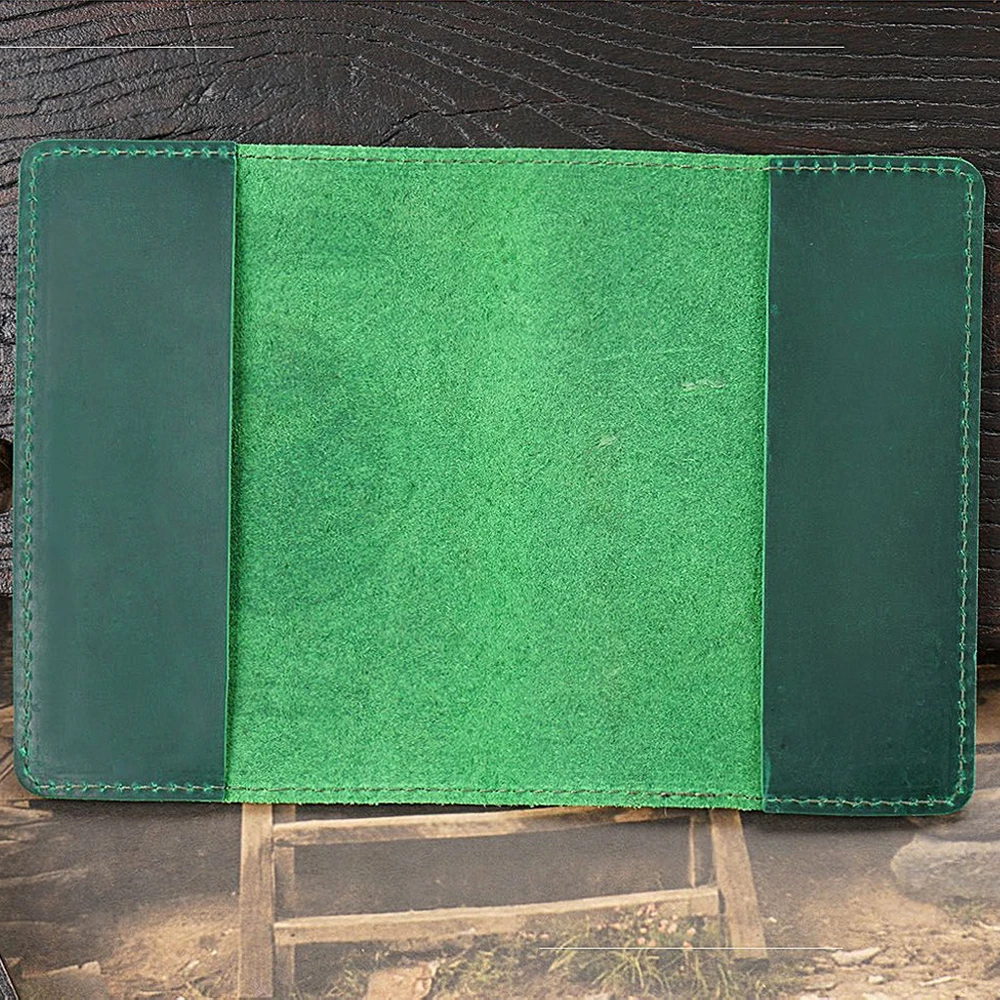 Genuine Leather RFID Travel Passport and Card Holder Wallet